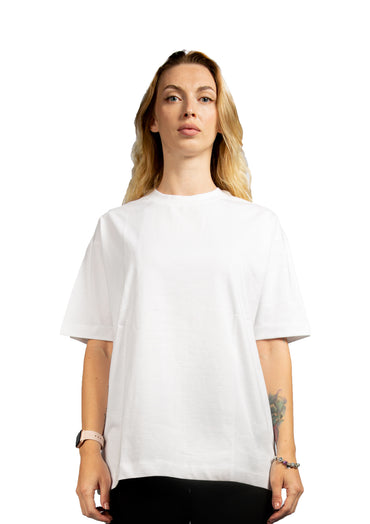 Signature Face Oversized printed White T-shirt FOR HER .