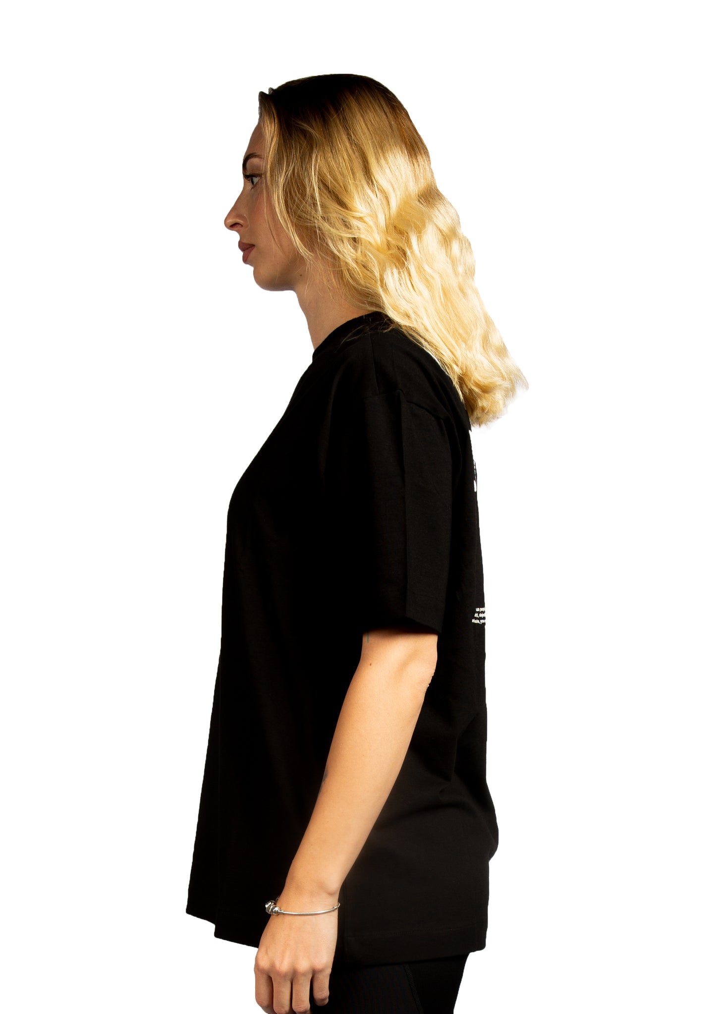 Butterfly tee Oversized printed Black T-shirt .