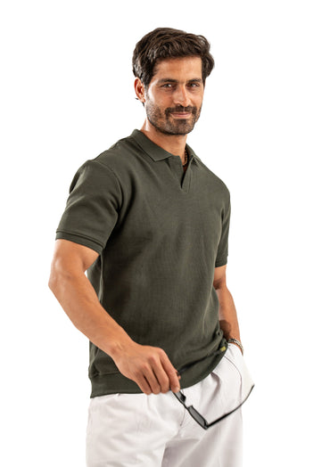 GREEN OLIVE POLO SHIRT