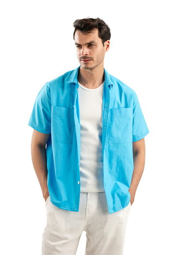 SKY BLUE OVERSIZE SHIRT