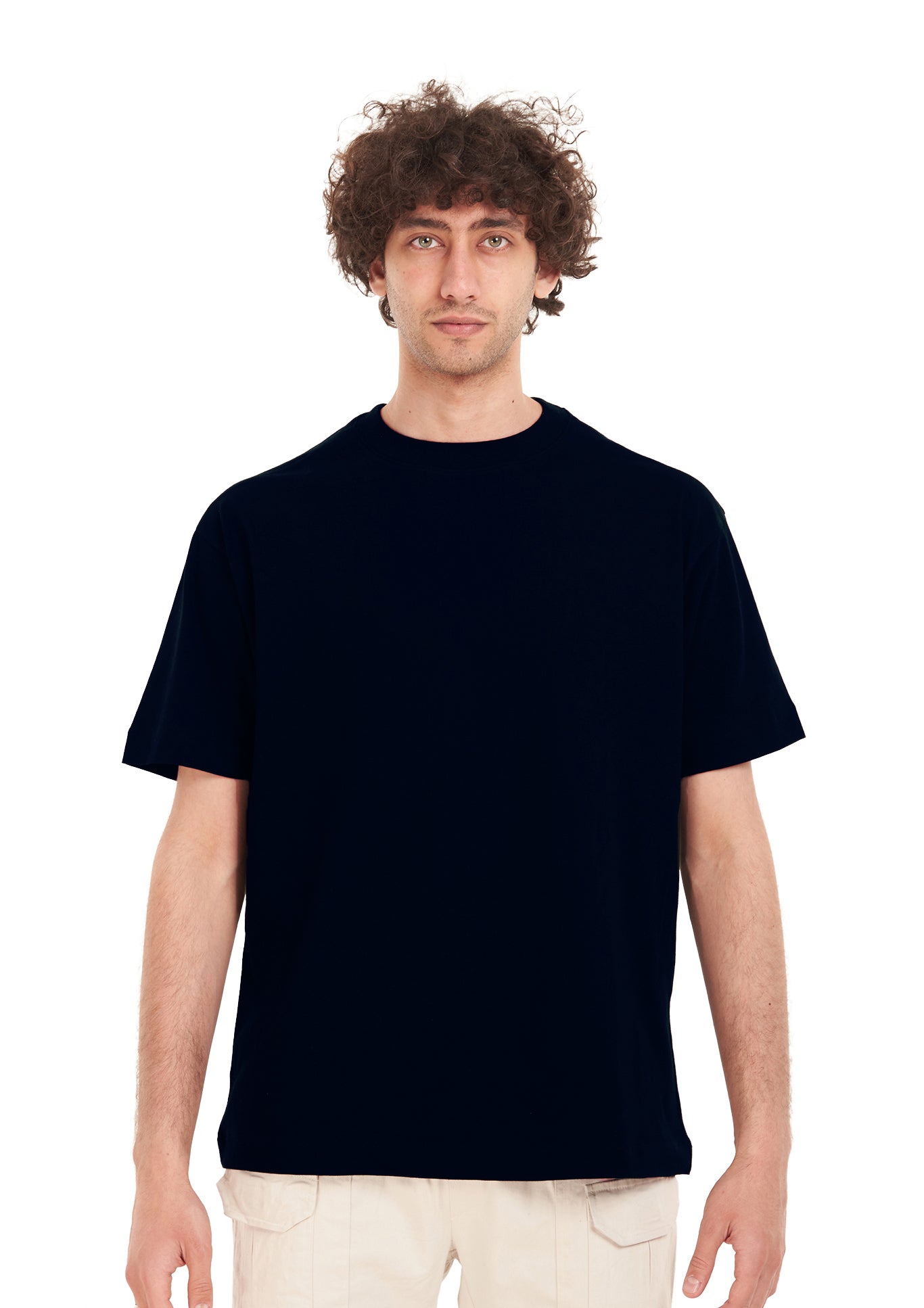 Peace tee Oversized printed D-Blue T-shirt .