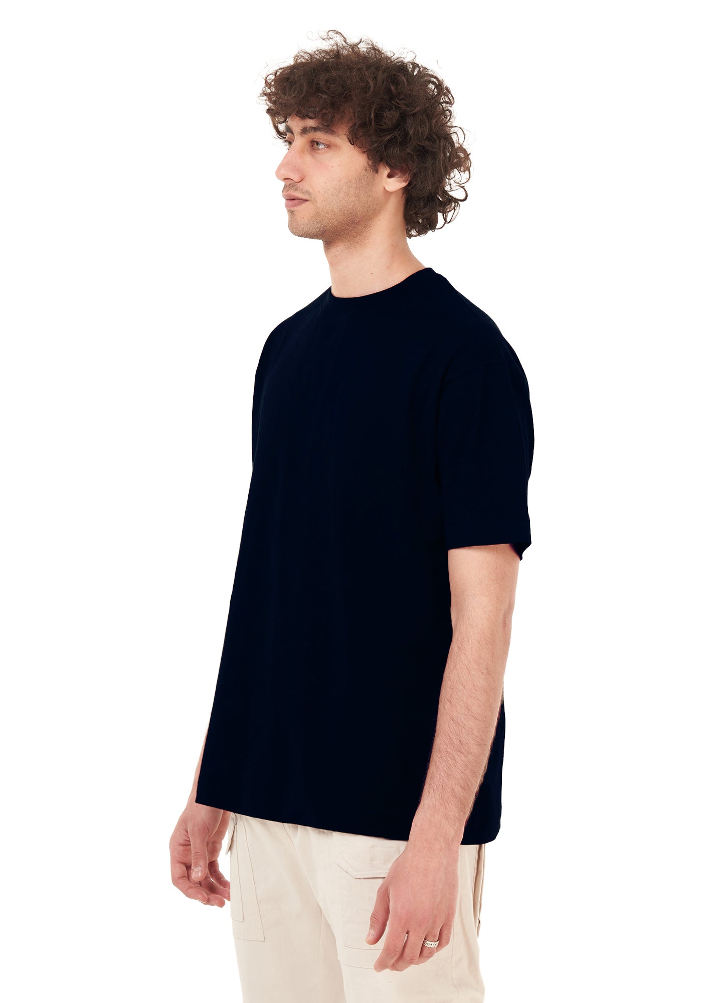 Peace tee Oversized printed D-Blue T-shirt .