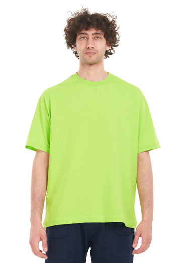 Flower tee Oversized printed Green apple T-shirt .