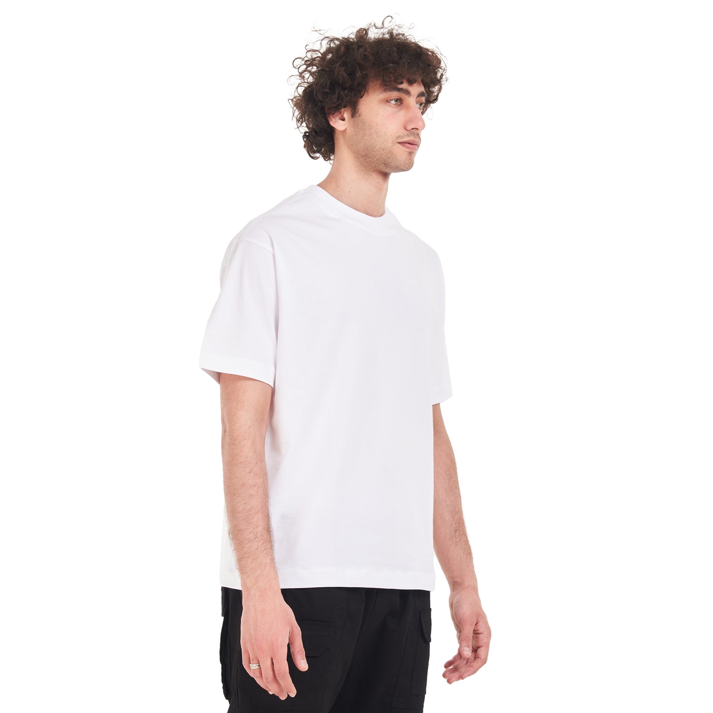 Eye tee Oversized printed White T-shirt .