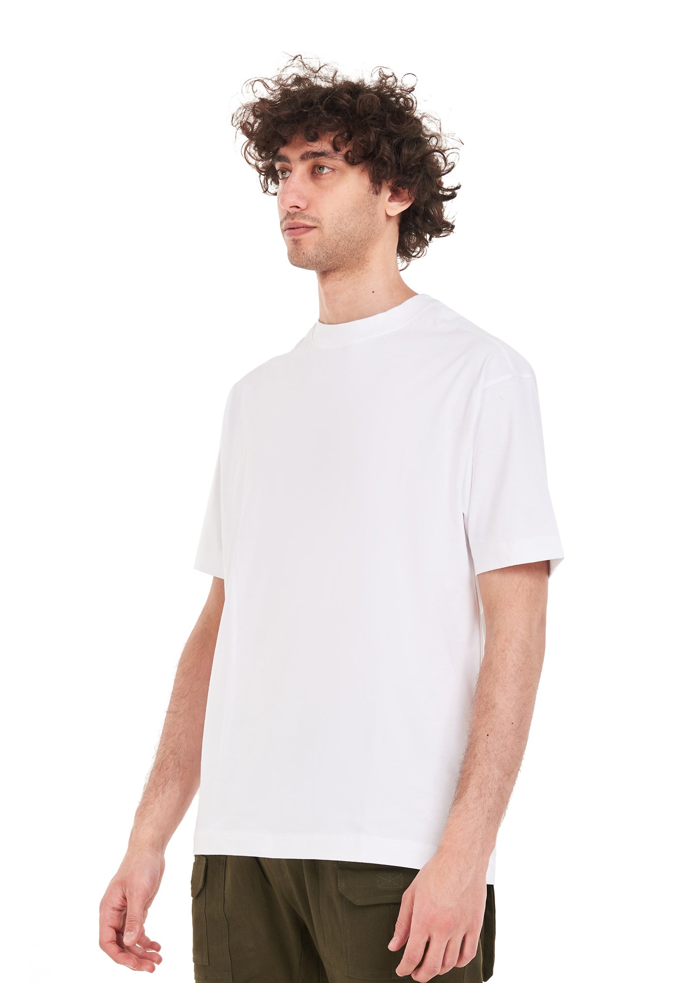 Signature Face Oversized printed White  T-shirt .