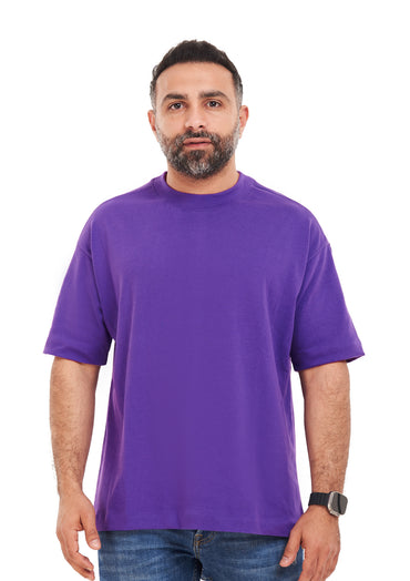 Butterfly tee Oversized printed Purple T-shirt .