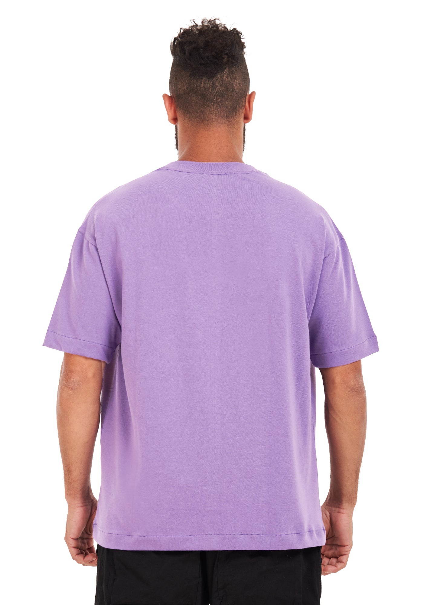 Oversized plain Lavender T-shirt .