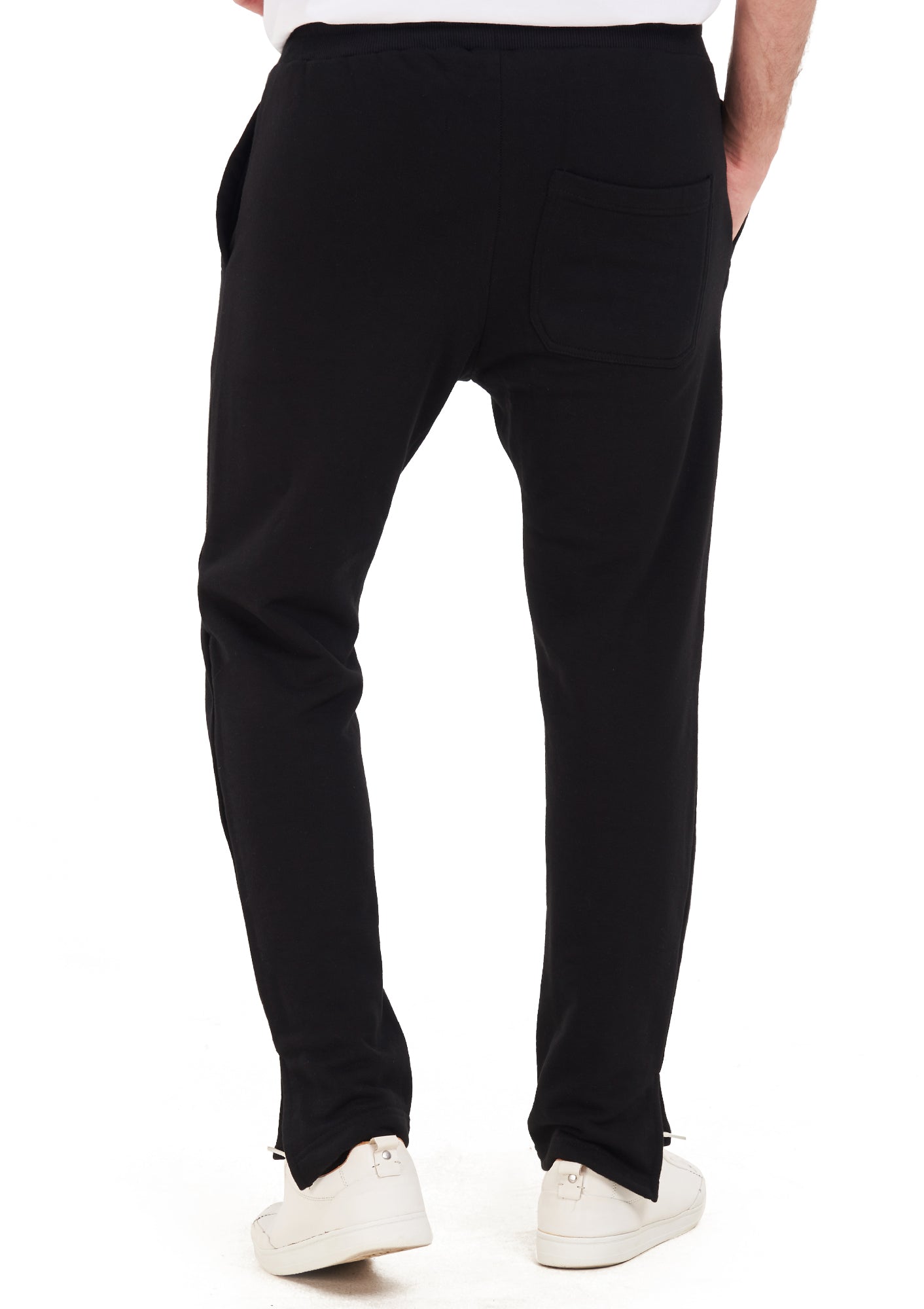 Black Jogger with cut
