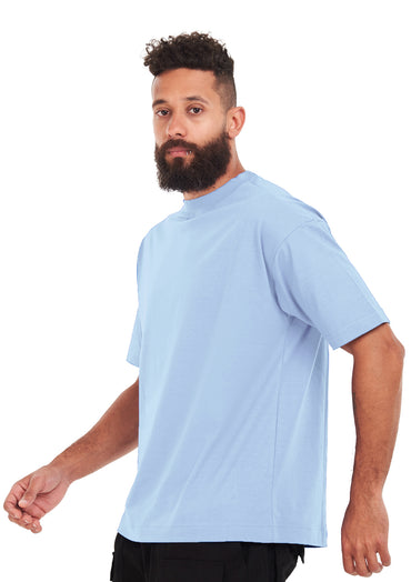 Flower Tee Oversized printed Sky blue T-shirt .