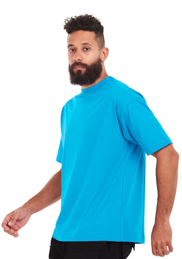 Oversized plain L Blue T-shirt .
