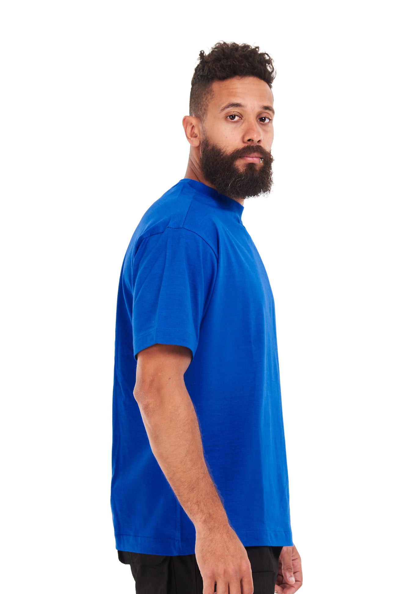 Oversized plain Royal blue T-shirt .