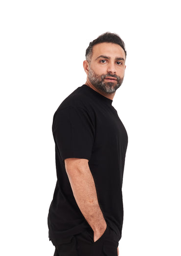 Oversized plain Black T-shirt .