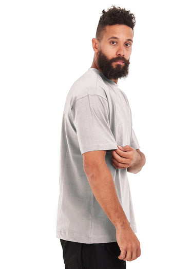 Oversized plain Silver T-shirt .