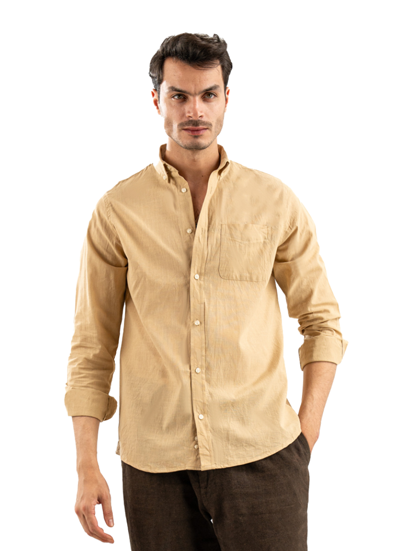 BEIGE LINEN SHIRT