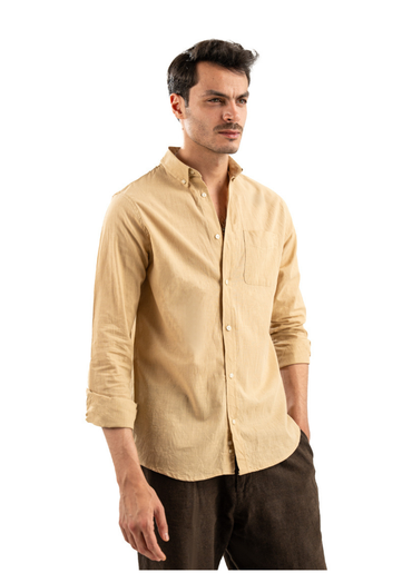 BEIGE LINEN SHIRT