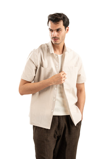 BEIGE OVERSIZE SHIRT