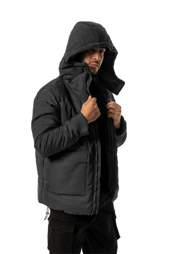 D-GRAY PUFFER WATER PROOF JACKET
