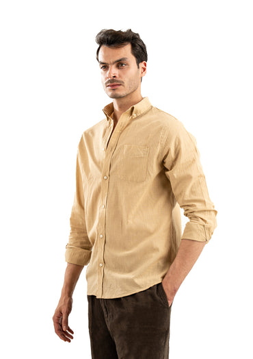 BEIGE LINEN SHIRT