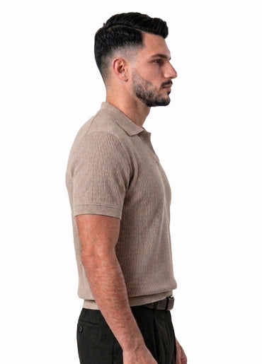BEIGE POLO SHIRT