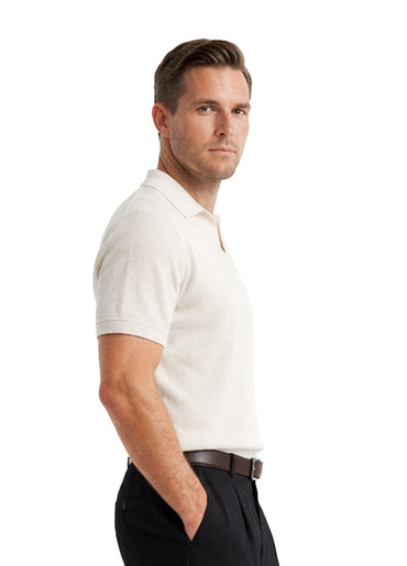 OFF WHITE POLO SHIRT