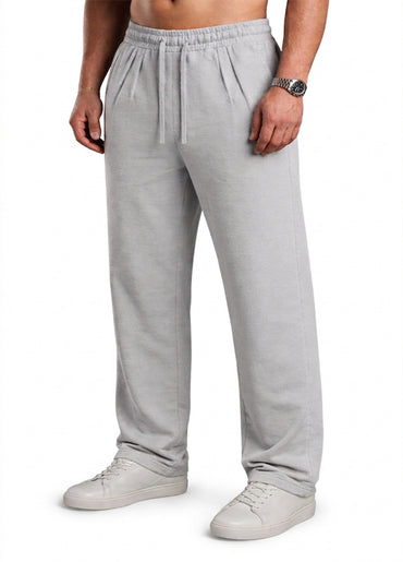 LIGHT GRAY RELAXED FIT WIDE LEG