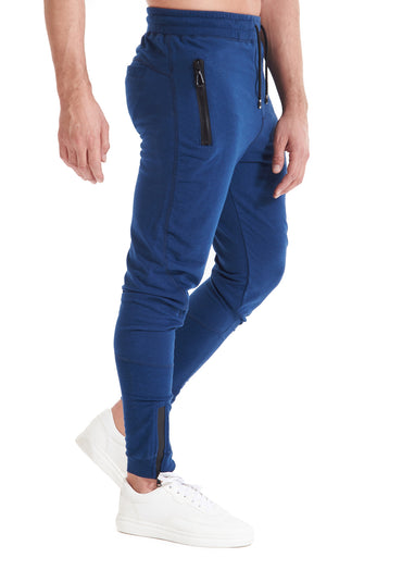 D.Blue Jogger Zipper Pockets For Him