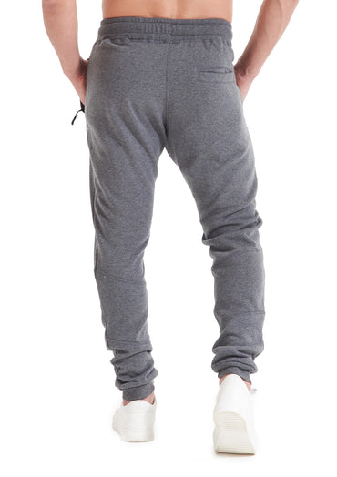 Gray Jogger Zipper Pockets