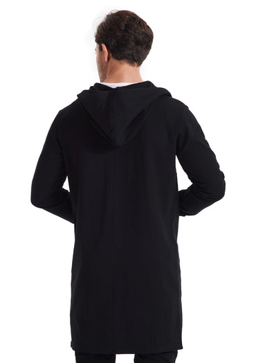 Black cardigan cotton for Him