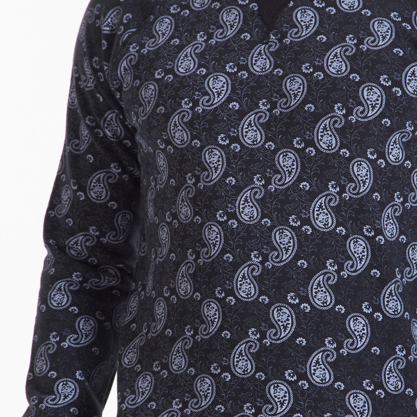 Floral Pattern Round Neck Sweatshirt