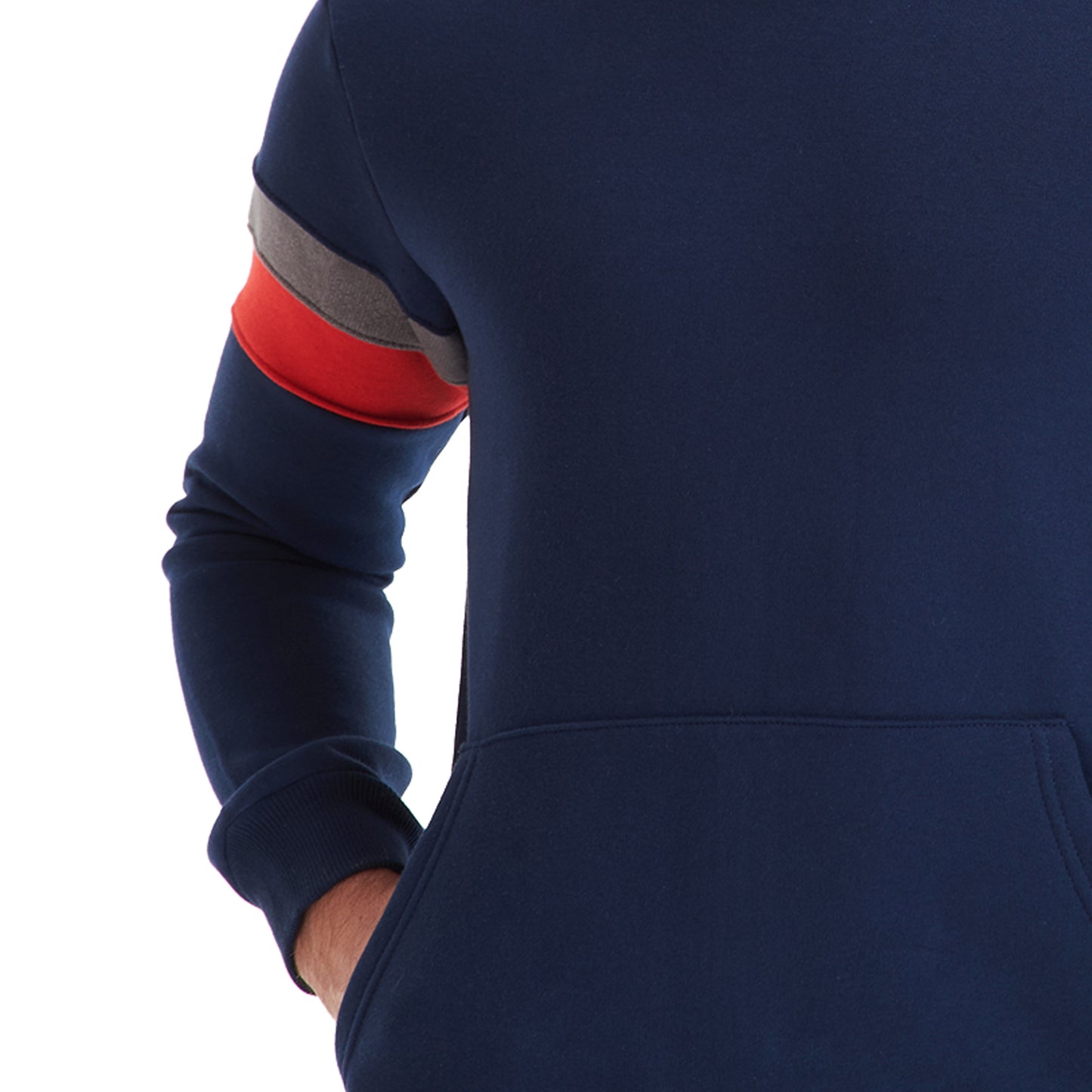 D.Blue& Gray Hoodie Sweatshirt