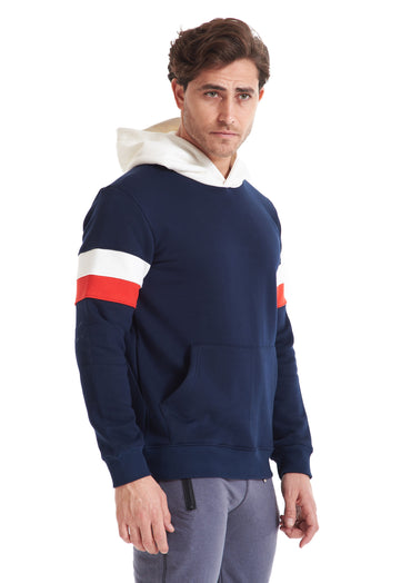 D.Blue& Off white Hoodie Sweatshirt