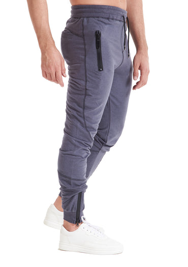 D.Gray Jogger Zipper Pockets For Him
