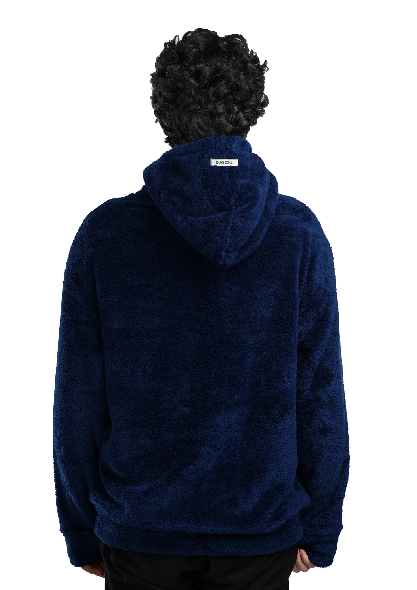 Blue Fur Oversized Hoodie
