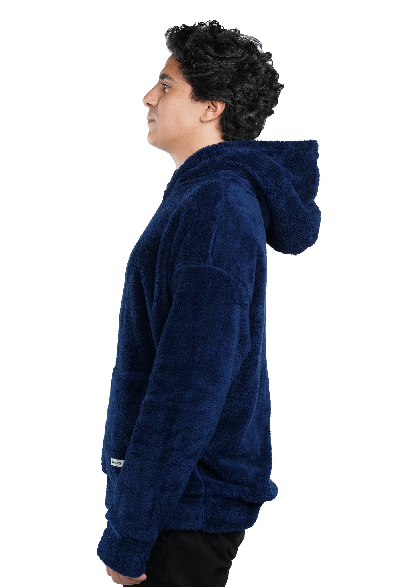 Blue Fur Oversized Hoodie