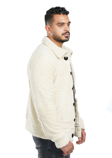 Light Beige Fur Jacket