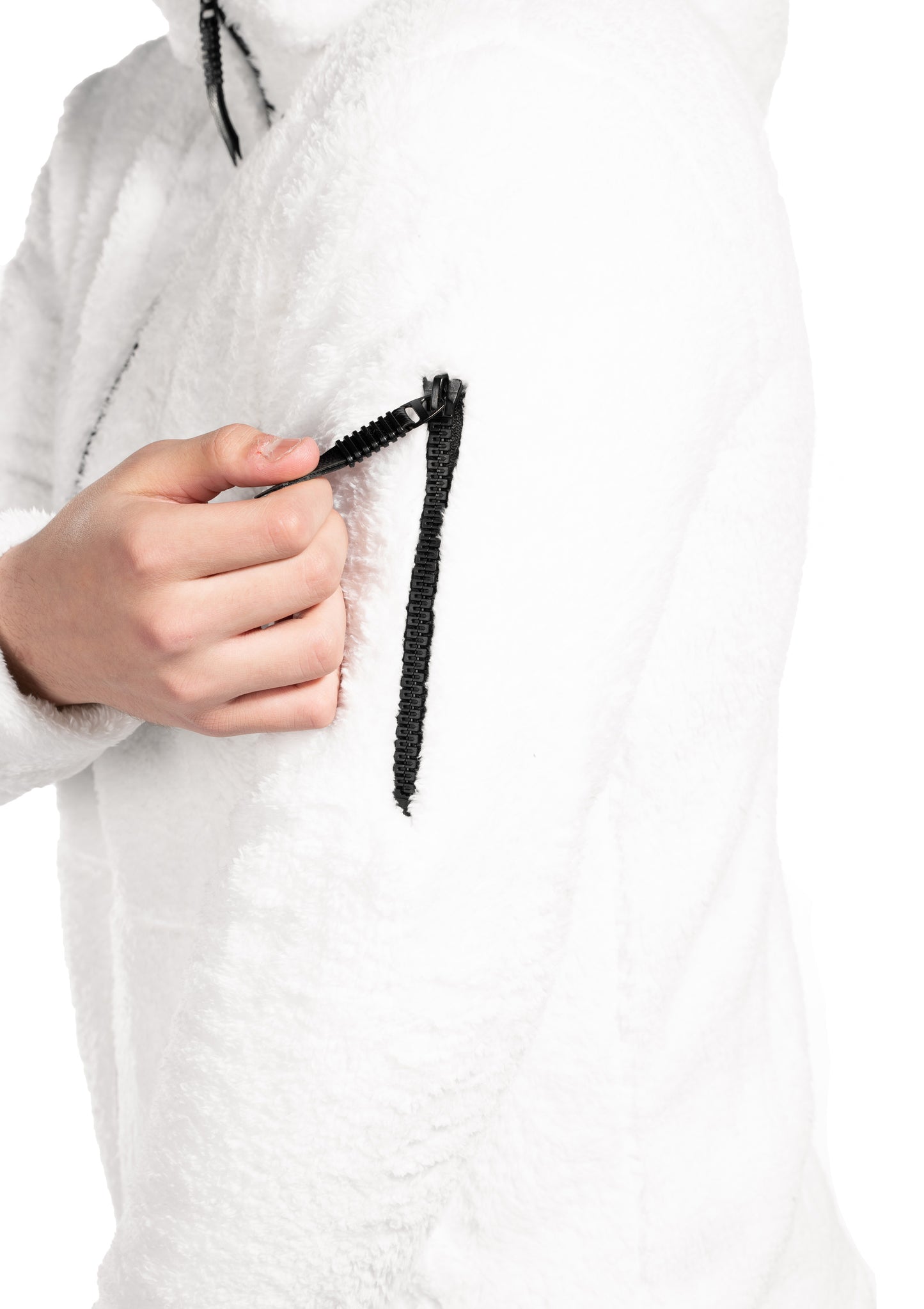 White Fur Sweatshirt