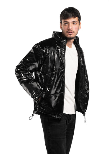 Black Zippered Bomber Jacket