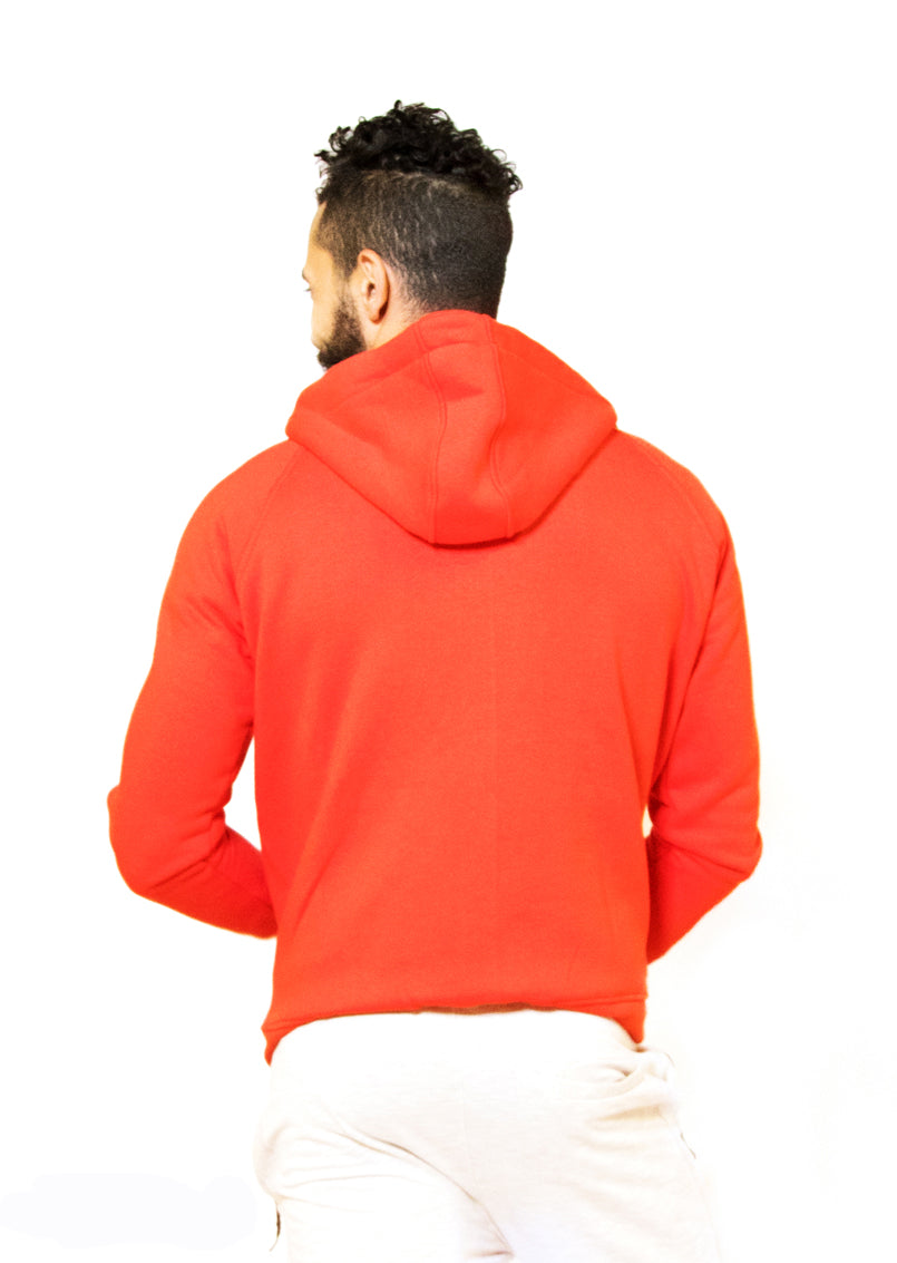 Side Stripe Hoodie Sweatshirt (Red)