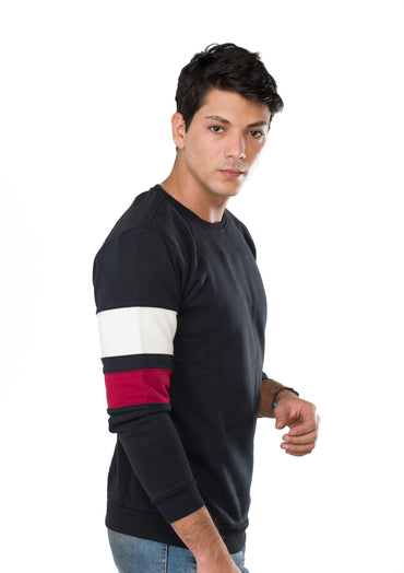 Round Neck Sweatshirt Black