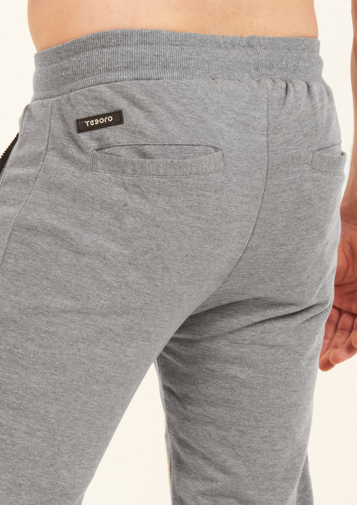 Gray Jogger Zipper Pockets For Him