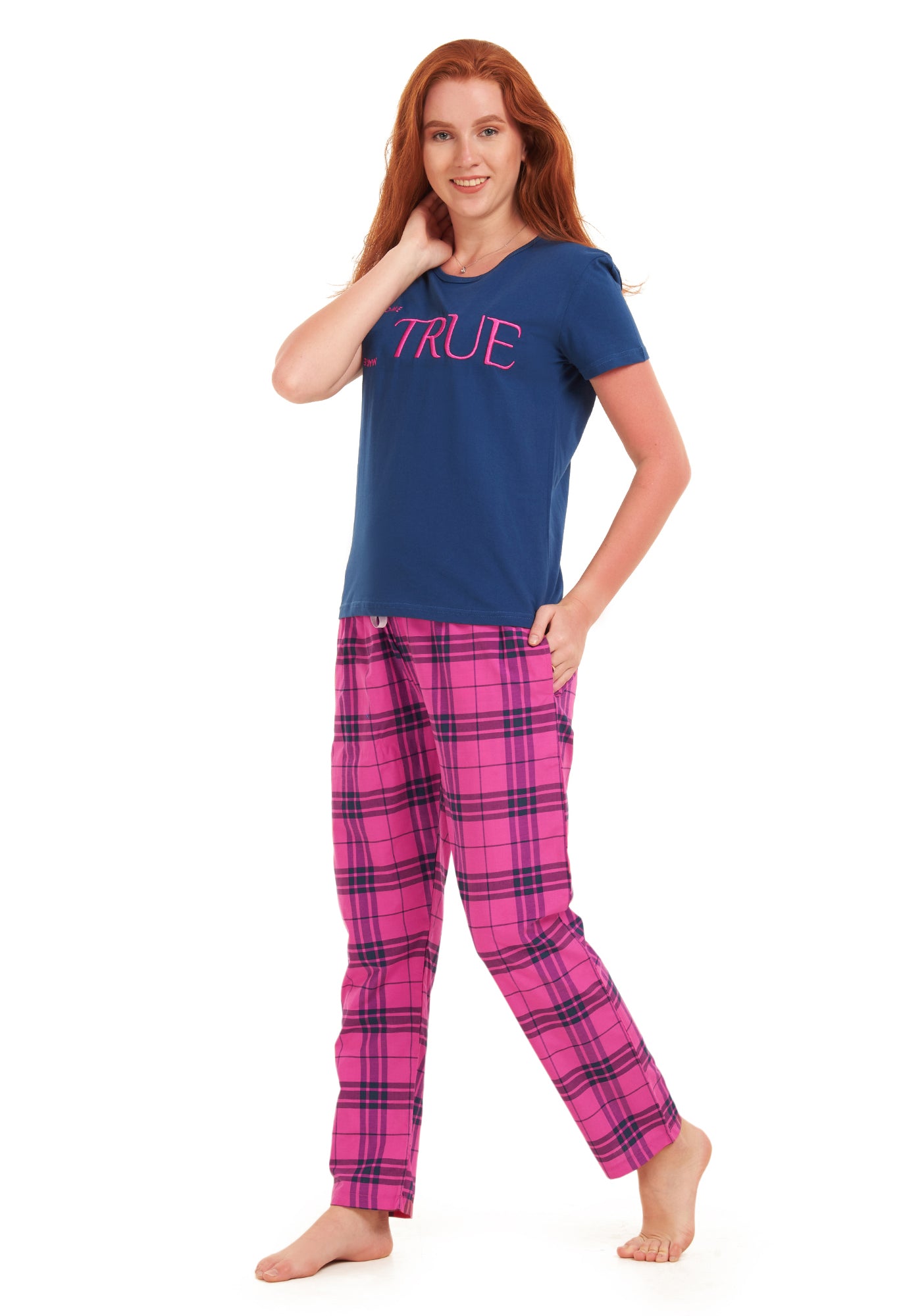 Fuchsia Checkered pajama