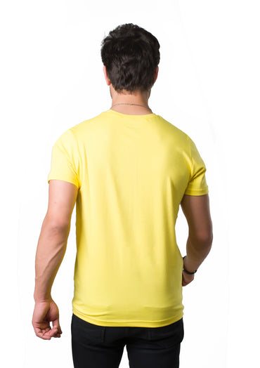 V neck t-shitr Yellow