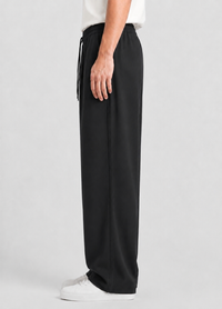 BLACK BAGGY WIDE LEG