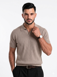 BEIGE POLO SHIRT