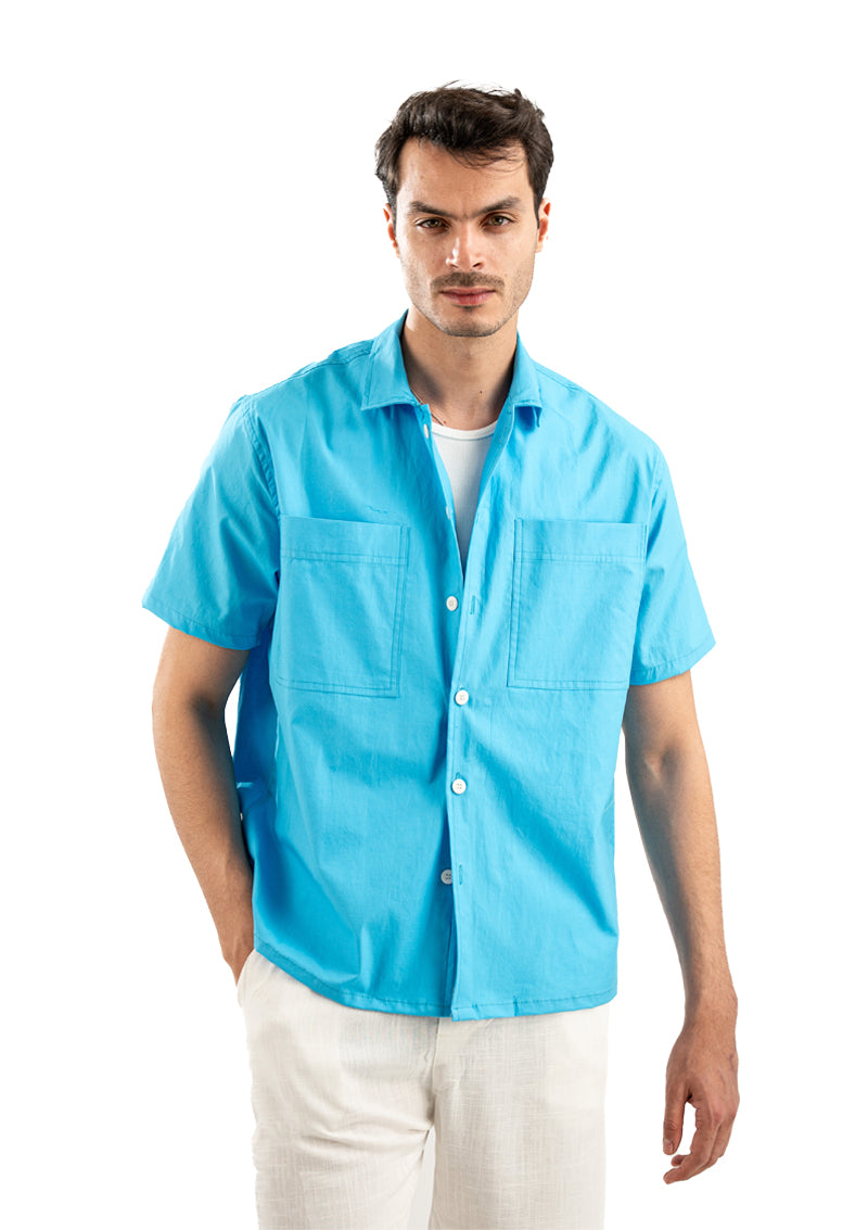 SKY BLUE OVERSIZE SHIRT