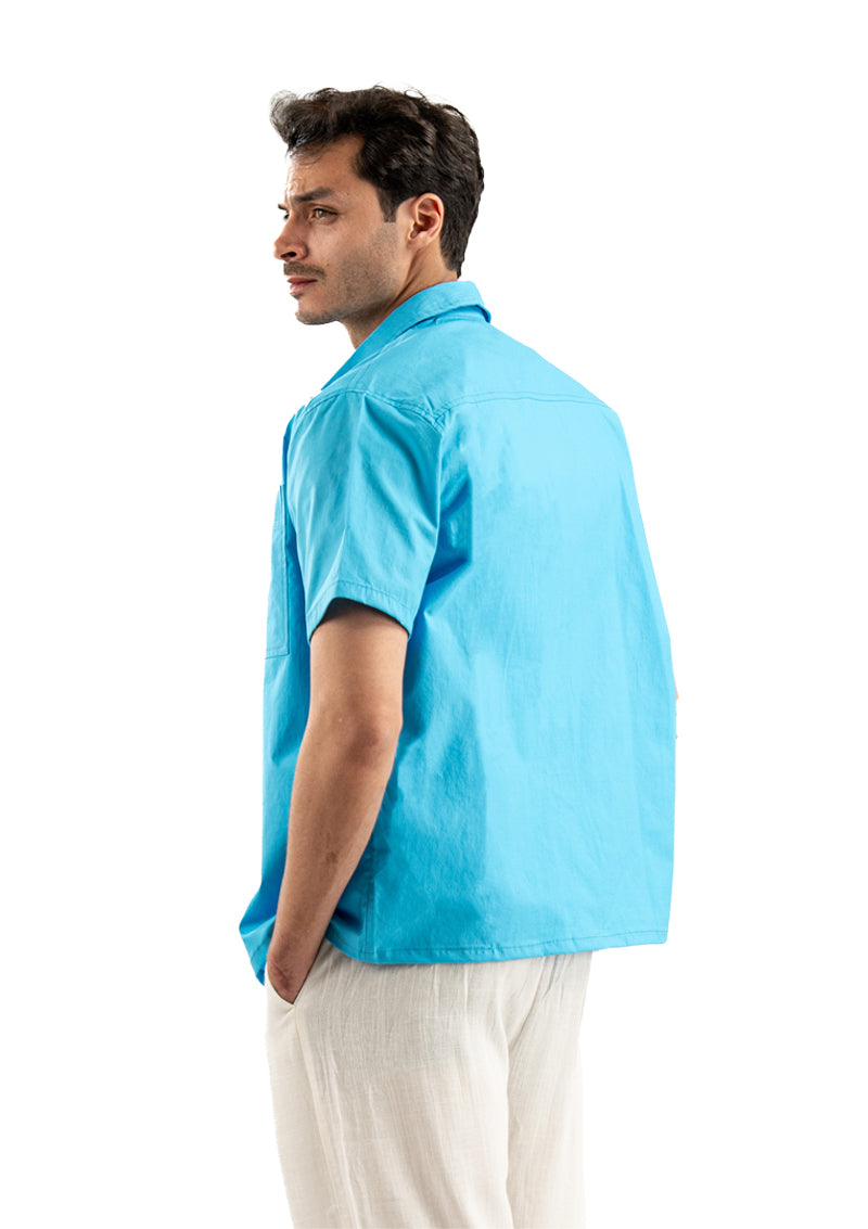SKY BLUE OVERSIZE SHIRT
