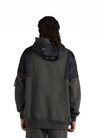 D-Gray  Waterproof Hoodie Zipper pocket .