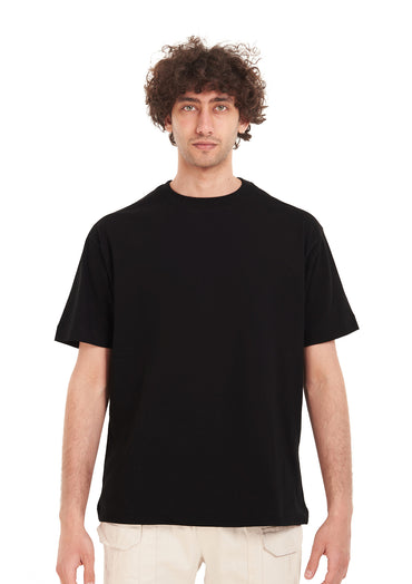Signature Face Oversized printed Black T-shirt .