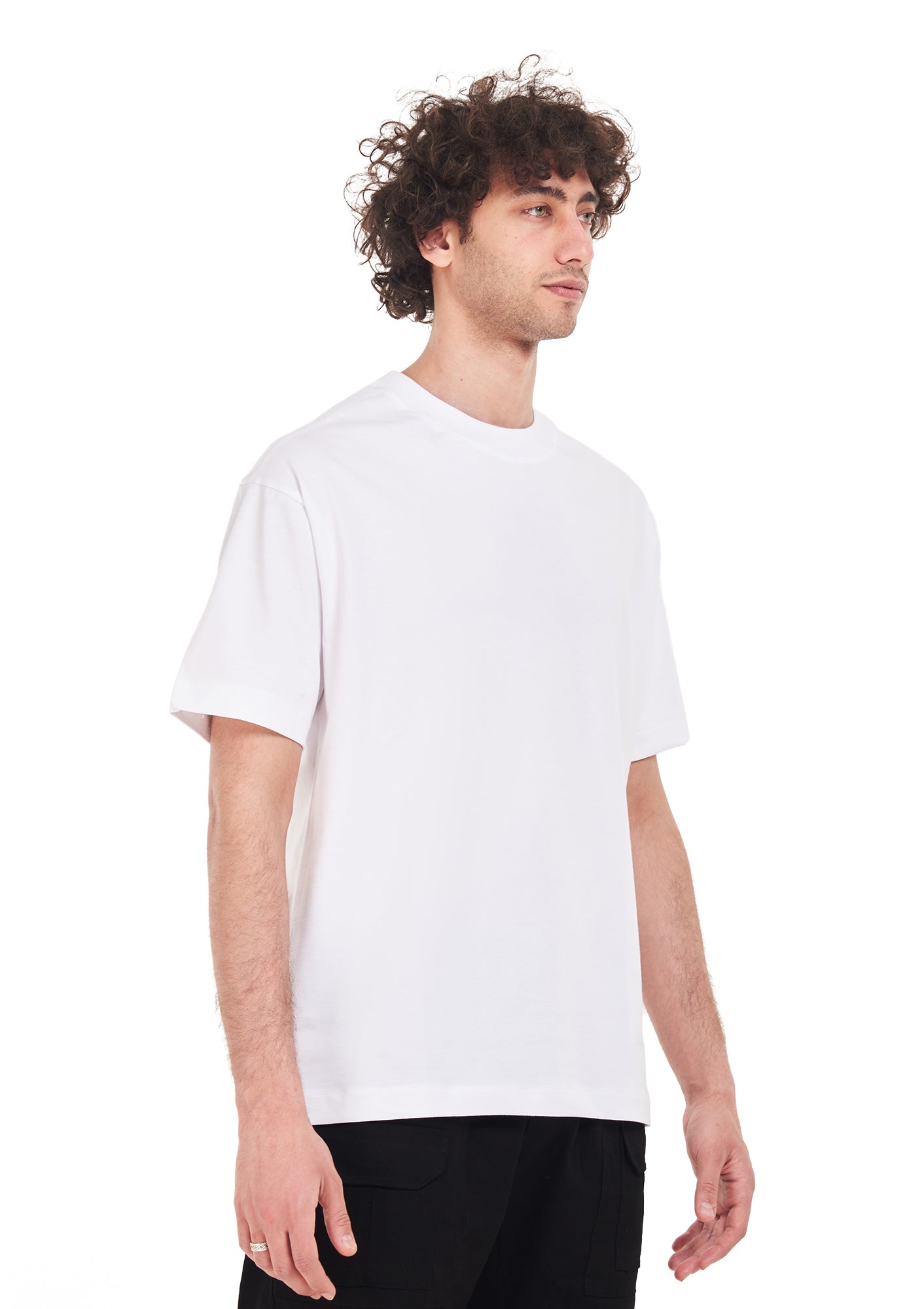 Stay Brave tee Oversized printed White T-shirt .