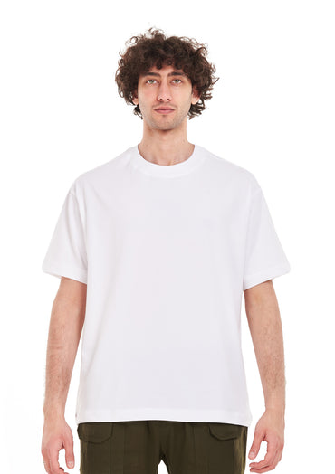 Signature Face Oversized printed White  T-shirt .